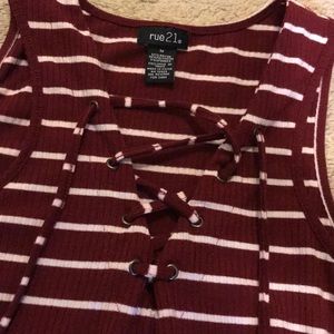 Rue21 ribbed tank top.